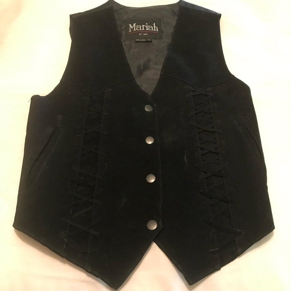 Leather vest Mariah Brand Sz M